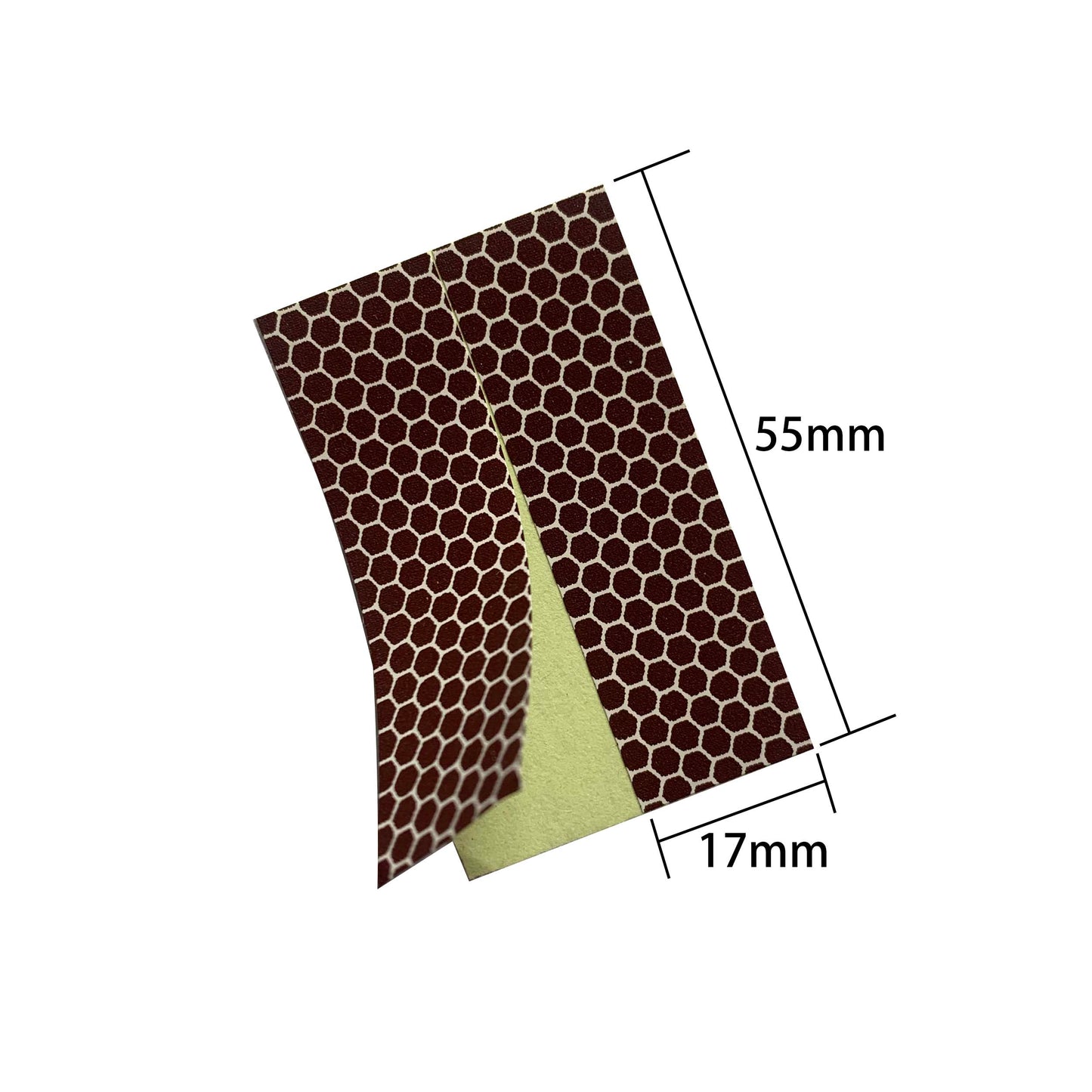 JHZABPO Match Striker Strips, Match Striker Paper Sheets with Self Adhesive Bulk Brown Colored Honeycomb Pattern 20 pcs