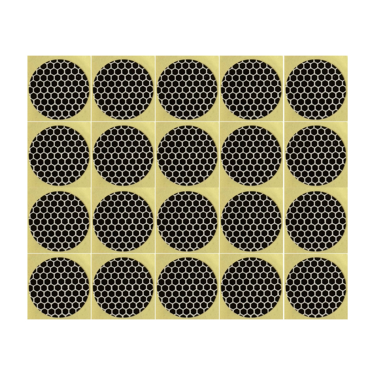 Match Striker Paper 24mm Round, Adhesive Backed Brown Honeycomb Striker Paper