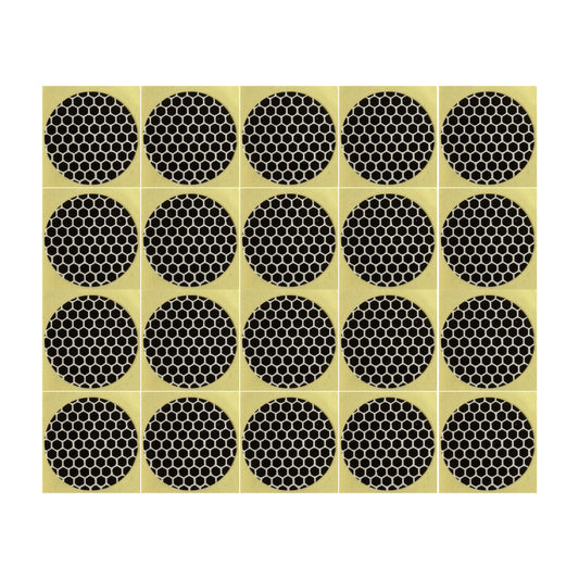 Match Striker Paper 24mm Round, Adhesive Backed Brown Honeycomb Striker Paper