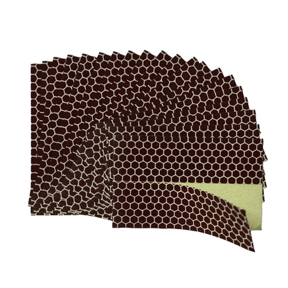 JHZABPO Match Striker Strips, Match Striker Paper Sheets with Self Adhesive Bulk Brown Colored Honeycomb Pattern 20 pcs