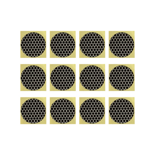 Match Striker Paper with Adhesive, Black Honeycomb Adhesive Backed Striker Paper 24mm Round(Pack of 12)